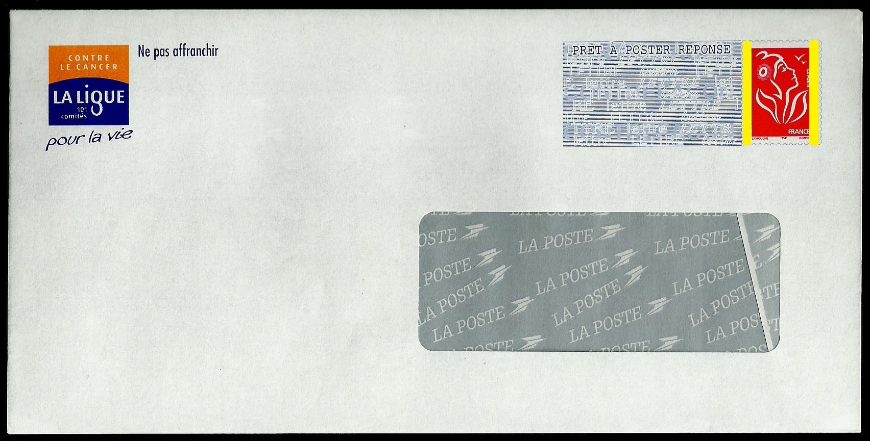 Enveloppes prétimbrées en Lettre prioritaire LA POSTE - 110 x 220